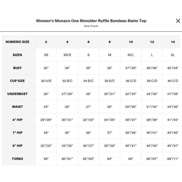 NWT! Trina Turk Monaco Ruffle One Shoulder Bikini Top in Stargazer - Size 10 - Picture 10 of 10